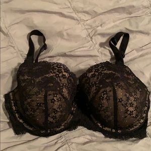 Black and nude bra